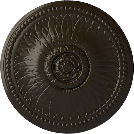 Ekena Millwork Bailey Ceiling Medallion (Fits Canopies up to 4"), Hand-Painted Stone Hearth, 18 1/8"OD x 3/4"P CM19BISHF
